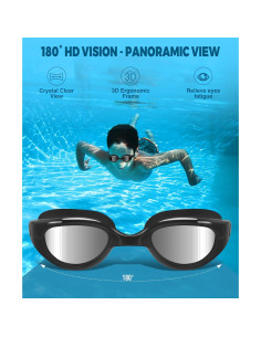 Gafas de natación Aegend para niños 6-11 años polarizadas 2