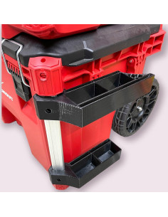 Soporte Milwaukee Packout Doble Nivel + Bisel Cuadrado Izquierdo 2