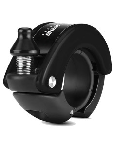 Campana de Bicicleta Chainrise Negra 100dB para Manillar 22.2mm