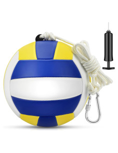 Conjunto Tetherball Hamino Azul - Pelota 22cm, Cuerda 2m, Bomba