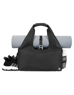 Bolsa de Gimnasio Yoga Sportsnew Negra 21L con Compartimentos