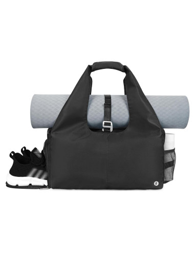 Bolsa de Gimnasio Yoga Sportsnew Negra 21L con Compartimentos