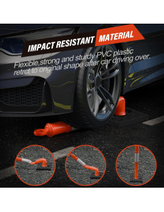 Poste Delineador Naranja RoadHero 114.3 cm Paquete de 3 2