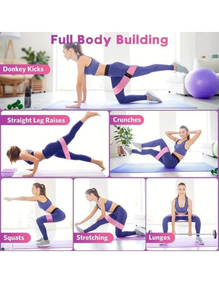 Kit de Pilates Yizocok con Anillo, Bandas y Pelota - 0.95 kg