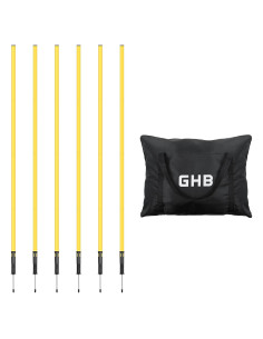 Postes de Agilidad GHB 1.83m Pack de 6 para Entrenamiento