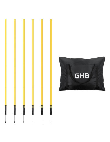 Postes de Agilidad GHB 1.83m Pack de 6 para Entrenamiento