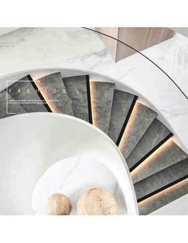 5 Pack Perfil de Aluminio LED Antideslizante ZHAOLIGH 1M Negro