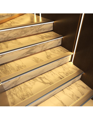 5 Pack Perfil de Aluminio LED Antideslizante ZHAOLIGH 1M Negro