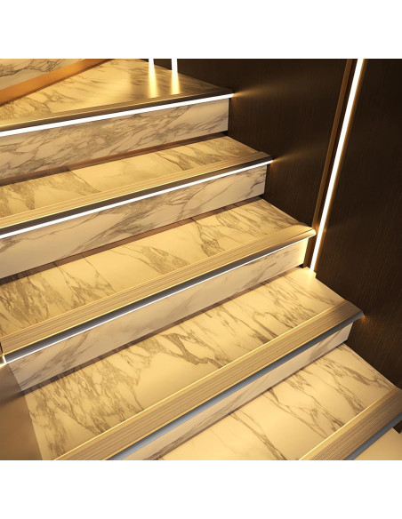 5 Pack Perfil de Aluminio LED Antideslizante ZHAOLIGH 1M Negro