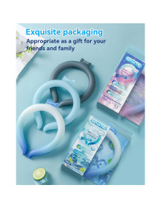 Enfriador de Cuello XINHOME Anillo de Hielo Reutilizable Azul 2