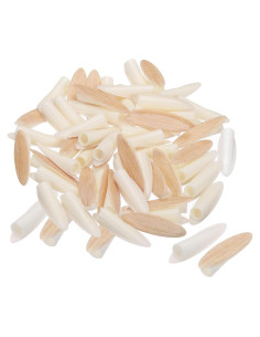 Tapones de Agujeros de Plástico MECCANIXITY 9mm Amarillo Blanco 100pcs