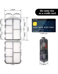 Organizador de Pastillas Semanal Patelai - 4 Piezas Portátil 2