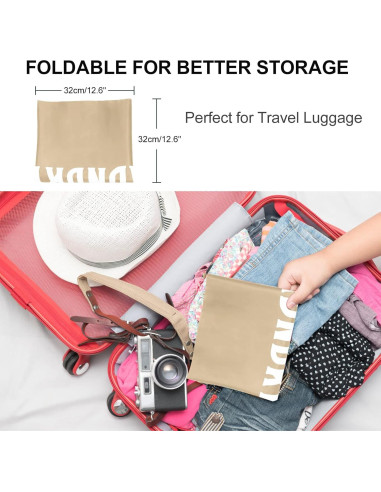 Bolsa de Lavandería XL Fiodrimy Caqui y Gris 61x91 cm 2 Unidades