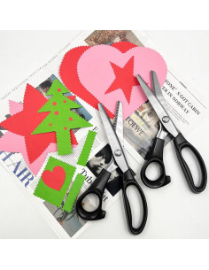 Tijeras de Picos DaKuan para Manualidades - 2 Piezas, Acero Inoxidable 2