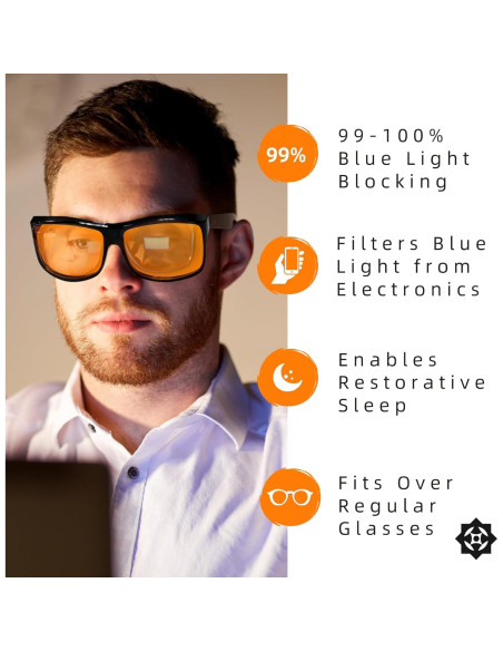 Gafas Luminere Anti Luz Azul - Estilo Clásico Negro