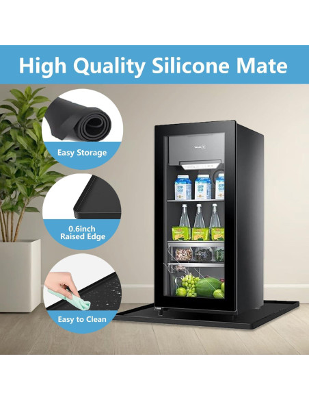 Alfombrilla de Silicona BOYUZHE 60x60 cm a Prueba de Fugas