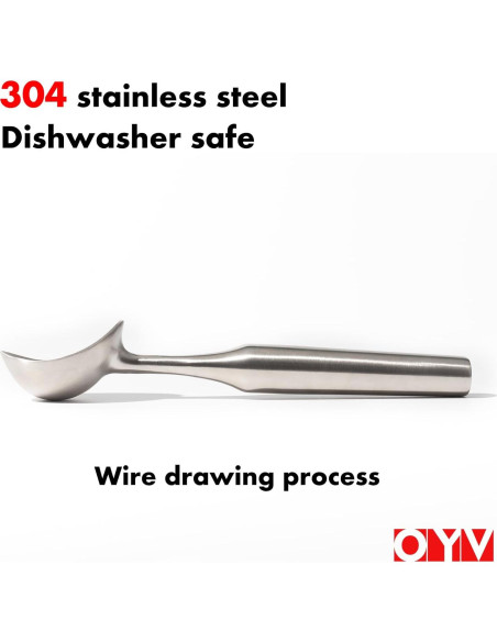 Cucharón de Helado Acero Inoxidable OYV Ergonómico 21cm