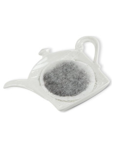 Soporte para bolsas de té Abbott Collection Tetera Blanco 12.7 cm