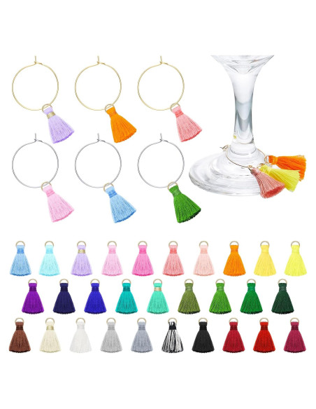 Kit de 88 Piezas de Charms para Copas de Vino Yingzhao