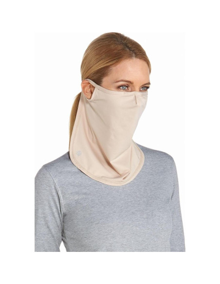 Escudo Facial UV Coolibar UPF 50+ Crestone Beige - Mujeres