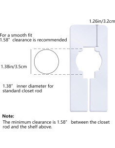 30 Divisores de Ropa Blancos Starfa Lab, Rectangulares y Reutilizables 2