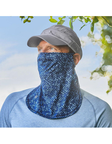 Escudo Facial UV Coolibar UPF 50+ Crestone Beige - Mujeres