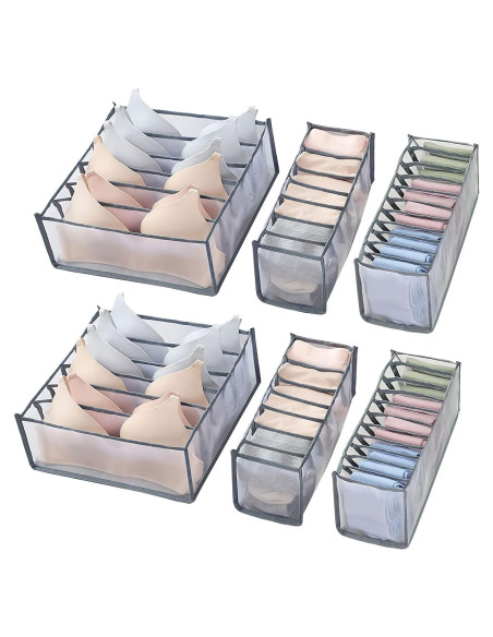 Organizador de Cajón GWSNIO 6 Pcs Plegable para Ropa Interior