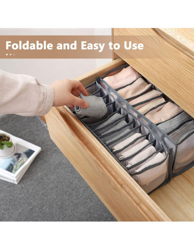 Organizador de Cajón GWSNIO 6 Pcs Plegable para Ropa Interior