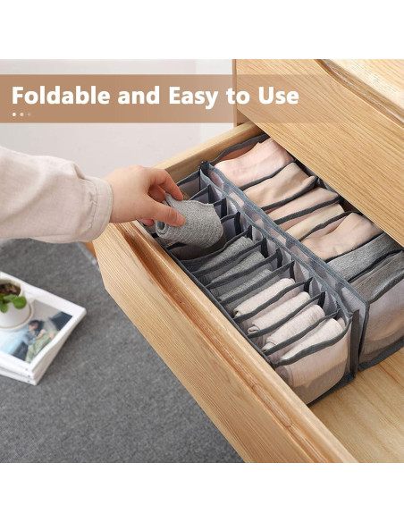 Organizador de Cajón GWSNIO 6 Pcs Plegable para Ropa Interior