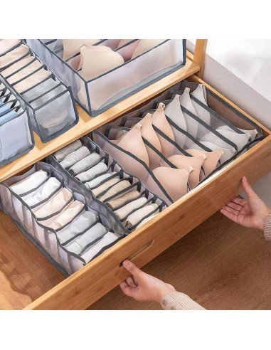 Organizador de Cajón GWSNIO 6 Pcs Plegable para Ropa Interior