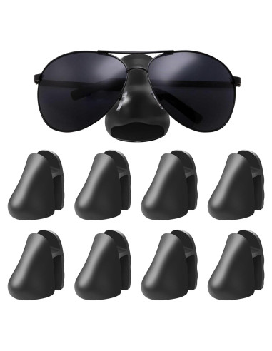 Soporte para Gafas Autoadhesivo Senbos - 8 Piezas, Negro