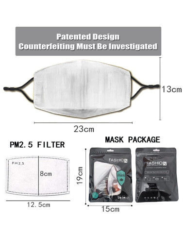 Máscara de Payaso Aterrador Reutilizable con Filtros PM2.5