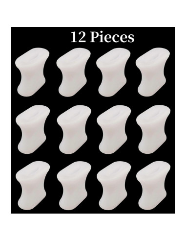 Separadores de Dedos de Gel Dlosn - 12 Paquetes para Alivio de Juanetes