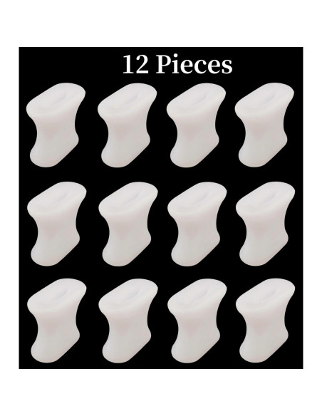 Separadores de Dedos de Gel Dlosn - 12 Paquetes para Alivio de Juanetes