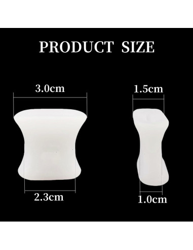 Separadores de Dedos de Gel Dlosn - 12 Paquetes para Alivio de Juanetes