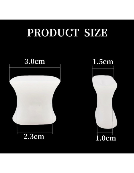 Separadores de Dedos de Gel Dlosn - 12 Paquetes para Alivio de Juanetes