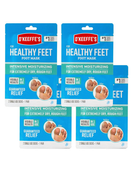 Mascarilla Hidratante para Pies O'Keeffe's - 4 Calcetines