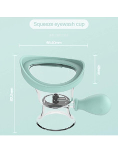 Taza de Lavado de Ojos AITIME Reutilizable Azul con Presión de Aire 2
