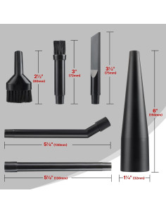 Kit de Boquillas de Limpieza Micro Shop-Vac 6 Piezas 3.18 cm 2