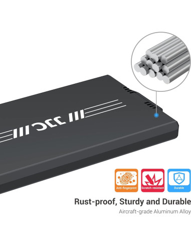 Estuche de Aluminio para 12 Micro SD y 4 SD Jinjiacheng Negro