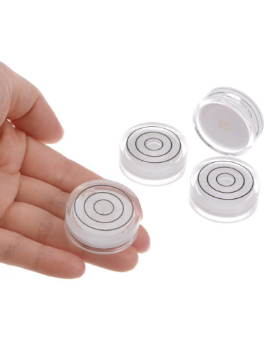 Niveles de Burbuja Circulares HARFINGTON 32mm x 12mm Blancos
