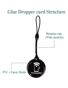 10 Llaveros NFC Timeskey NTAG215 Programables a Prueba de Agua 2