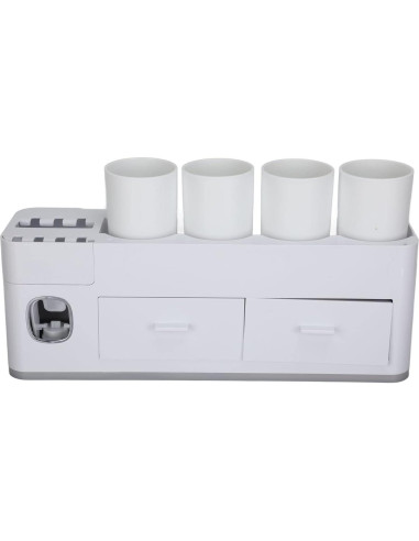 Soporte para Cepillos de Dientes con Dispensador Automático Evhooe