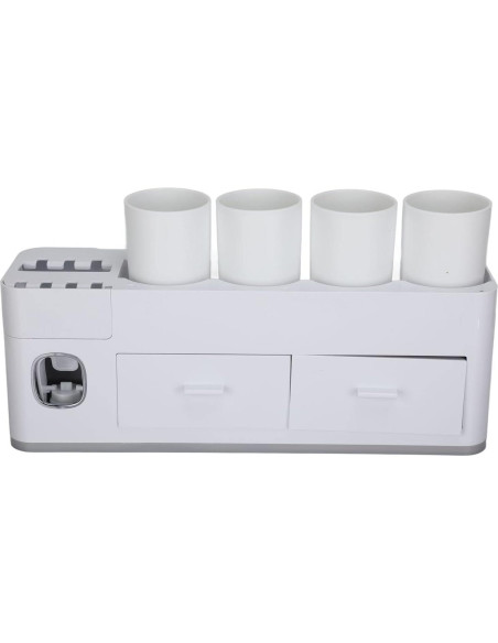 Soporte para Cepillos de Dientes con Dispensador Automático Evhooe