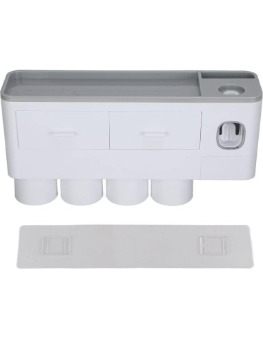 Soporte para Cepillos de Dientes con Dispensador Automático Evhooe