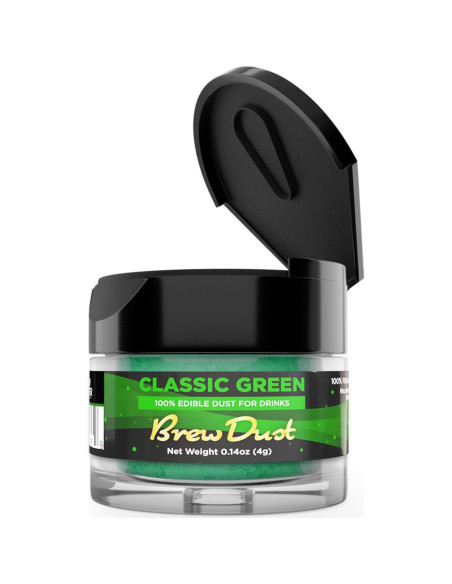 Polvo de Cerveza Verde Clásico Bakell 4g Brillo Comestible