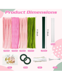 Kit de Limpiapipas BOMODOTA 400 Piezas para Manualidades 2