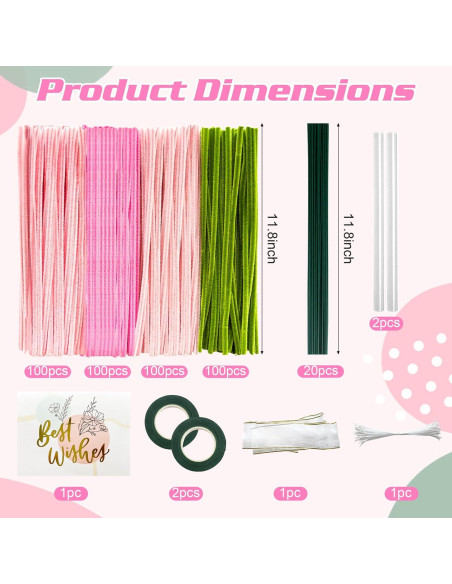 Kit de Limpiapipas BOMODOTA 400 Piezas para Manualidades