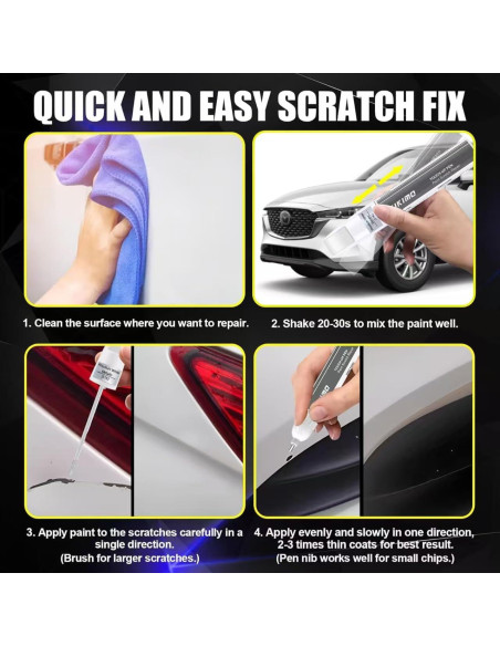 KIKIMO Pintura de Retoque Jet Black Mica para Mazda 12ml