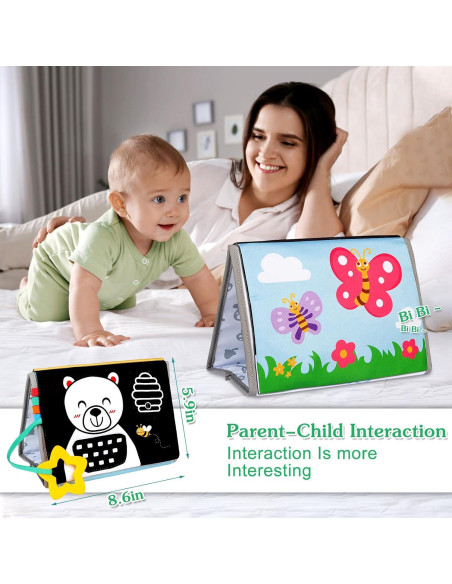 Espejo Boca Abajo Aboosam para Bebés 0-12 Meses - Juguete Sensorial